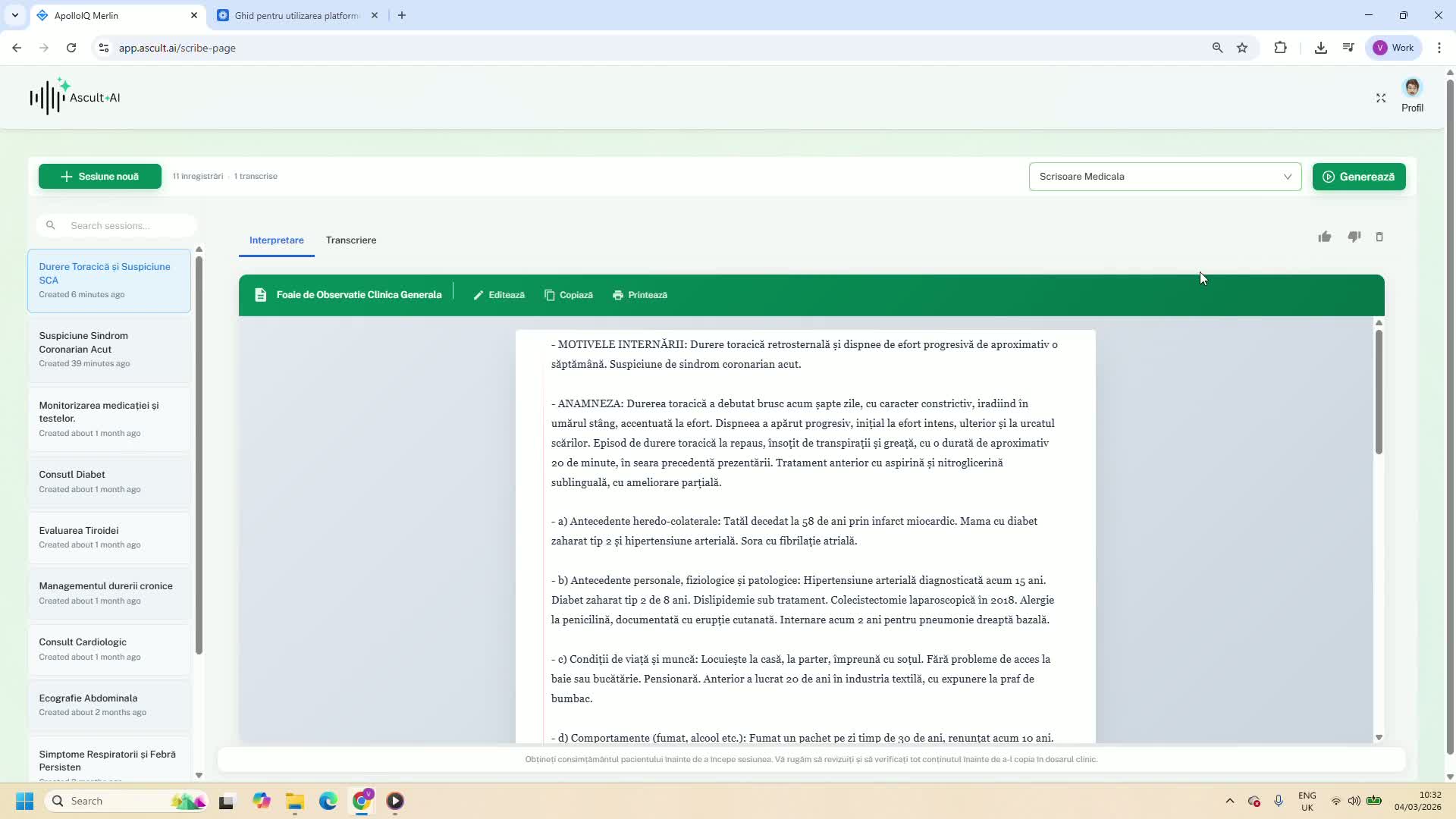 Salvarea si printarea